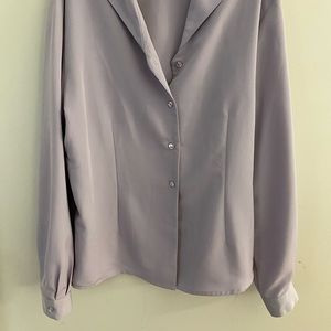 Anna Purple Long Sleeve Button Down. Size-M